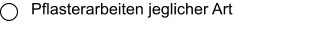Pflasterarbeiten jeglicher Art